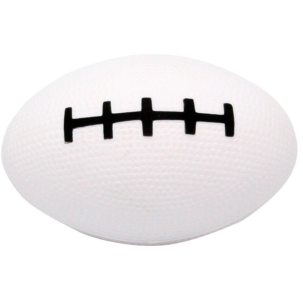 Custom White Football Squeezies Stress Reliever Custom White Football Squeezies Stress Reliever
