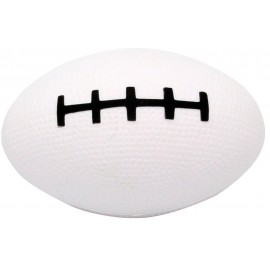 Custom White Football Squeezies Stress Reliever