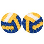 Custom Silicone Volleyball Shaped Push Pop Bubble Toy