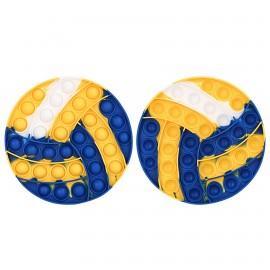 Custom Silicone Volleyball Shaped Push Pop Bubble Toy  Custom Silicone Volleyball Shaped Push Pop Bubble Toy