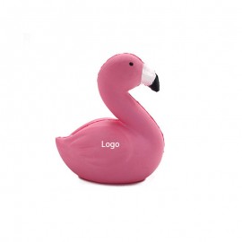 Squishy Flamingo Squeeze Toy Stress Reliever with Logo