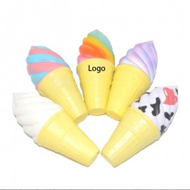 Squishy Ice Cream Squeeze Toy Stress Reliever with Logo
