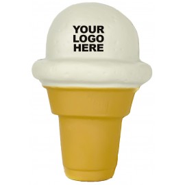 Stress Ice Cream Cone with Logo