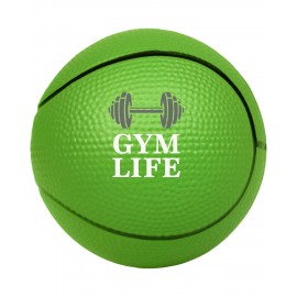 Prime Line Basketball Shape Stress Ball with Logo