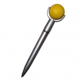 Tennis Ball Squeeze Top Pen with Logo