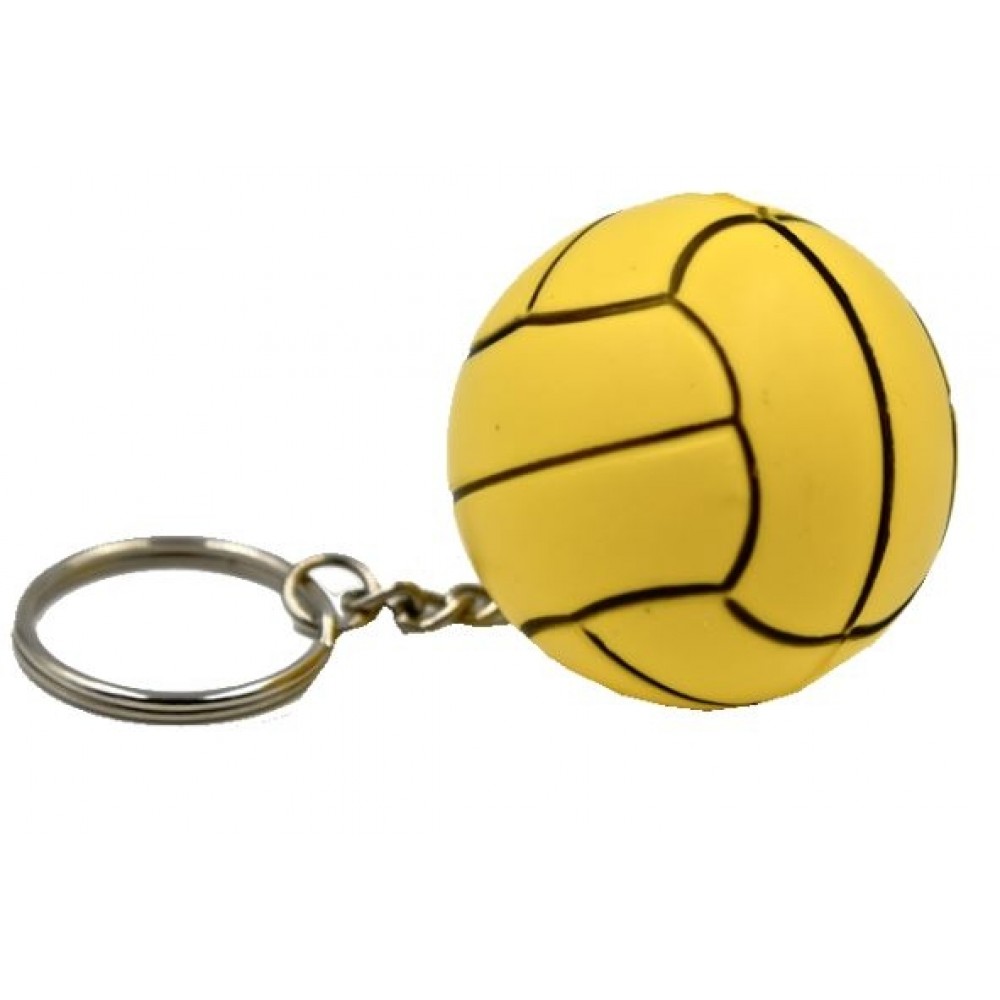 Logo Branded Water Polo Key Chain Stress Reliever Squeeze Toy