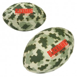 Promotional Camo/Digi Camo Football Stress Reliever