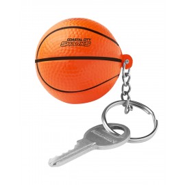 Basketball Stress Reliever Key Chain with Logo