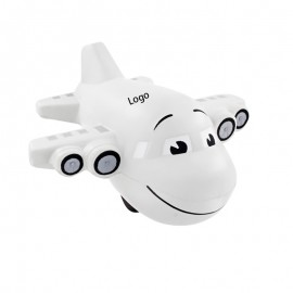 Airplane Shape Squeeze Toy Stress Reliever with Logo