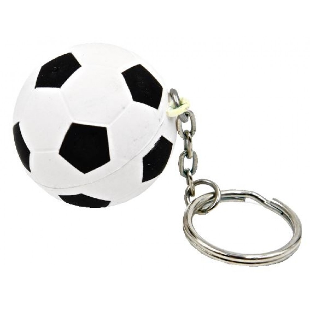 Promotional Soccer Ball Key Chain Stress Reliever Squeeze Toy