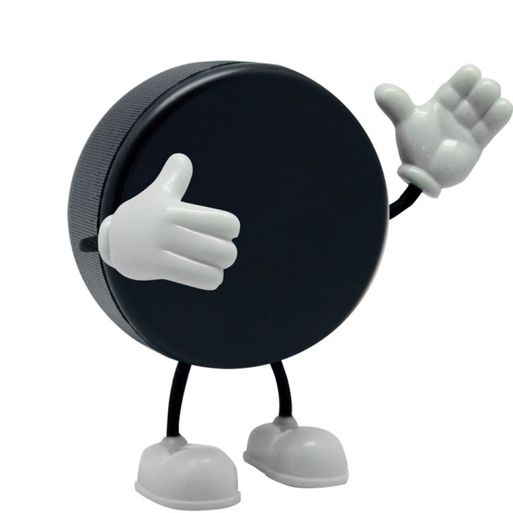 Hockey Puck Bendy Stress Reliever with Logo