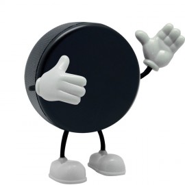 Hockey Puck Bendy Stress Reliever with Logo