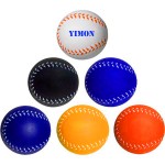 Custom Printed Baseball Style Stress Reliever / Fun Toy