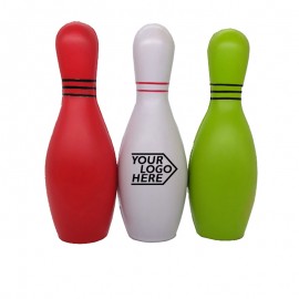 Logo Branded PU Bowling Pins Stress Reliever