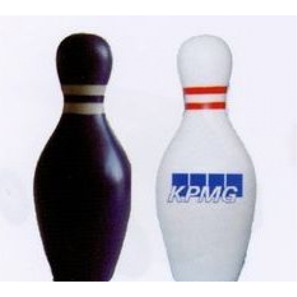 Promotional Sport Series Bowling Pin Stress Reliever