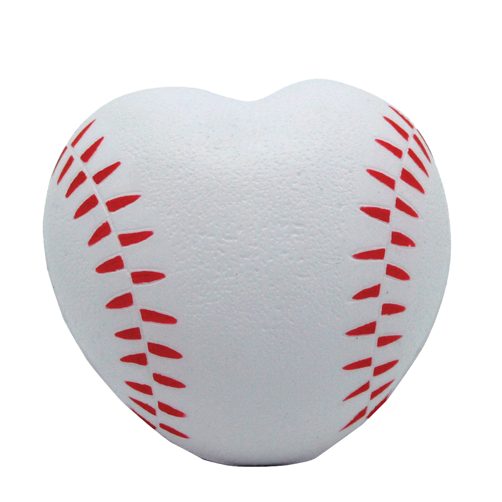 Baseball Heart Squeezies Stress Reliever with Logo