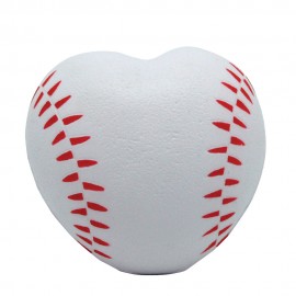 Customized Baseball Heart Squeezies Stress Reliever