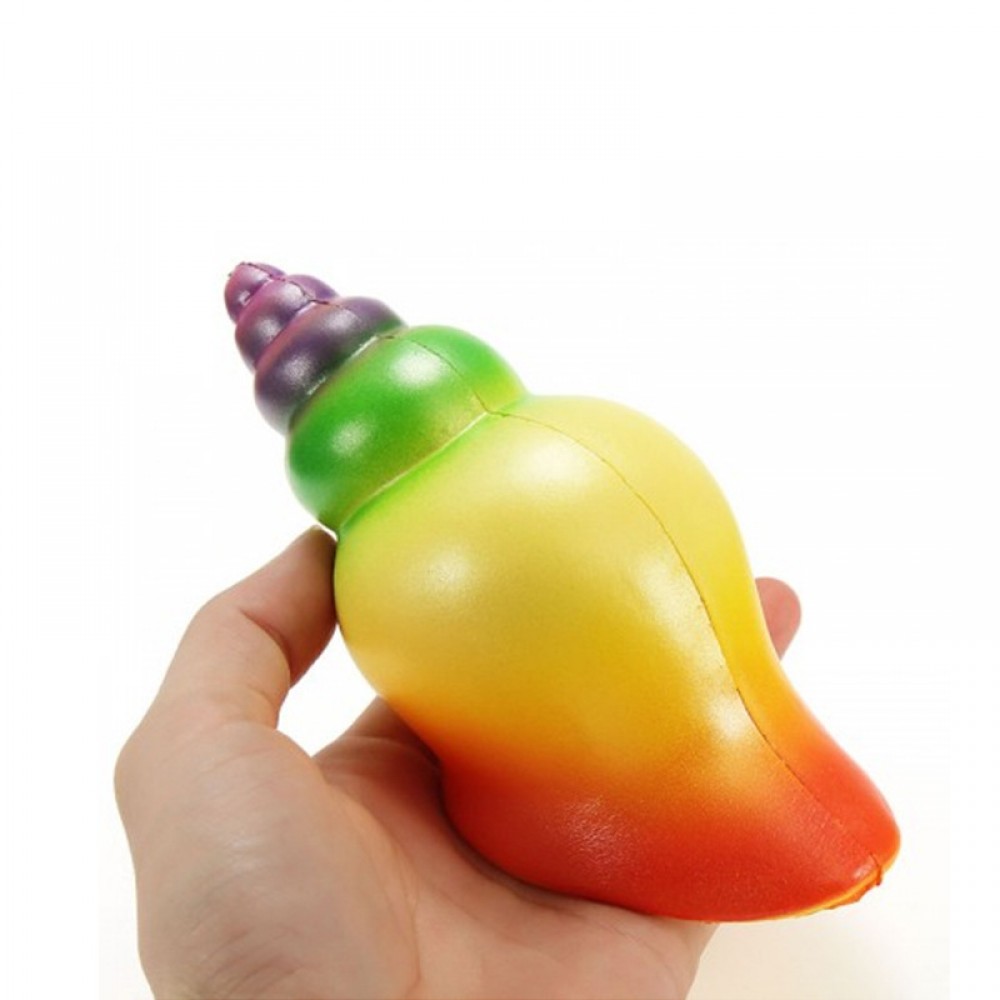 Personalized Rainbow Color Conch Shape Stress Reliever