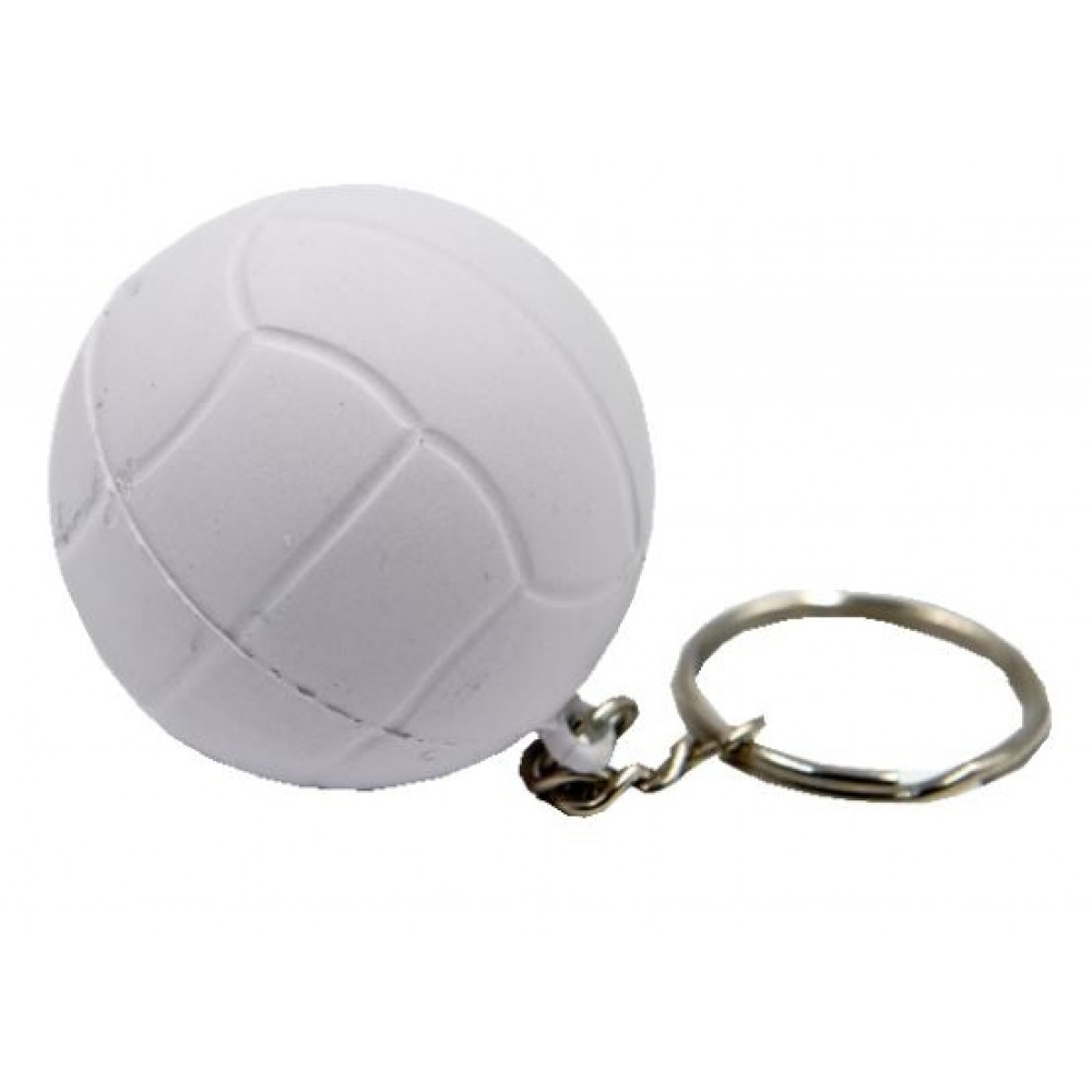 Logo Branded Volleyball Key Chain Stress Reliever Squeeze Toy 