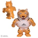 Tiger Mascot Stress Reliever with Logo