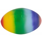 Promotional Rainbow Football Squeezies Stress Reliever