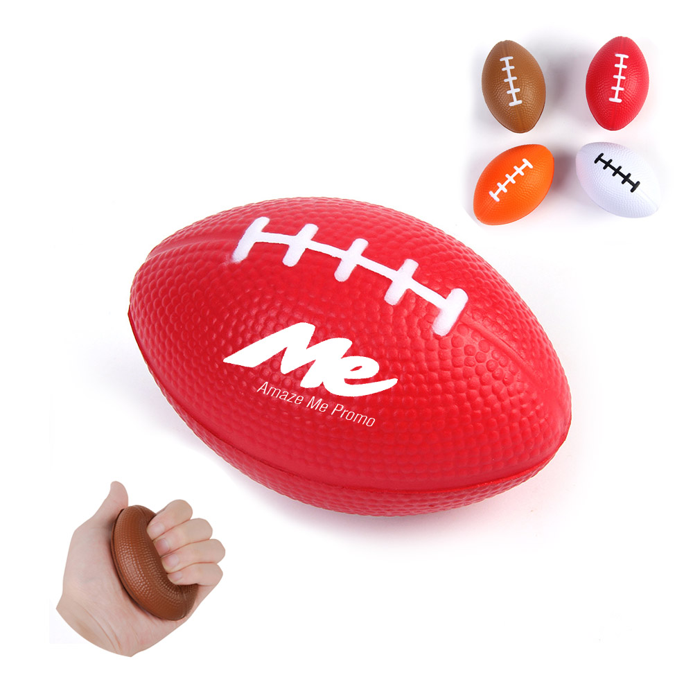 Small Football Stress Reliever with Logo
