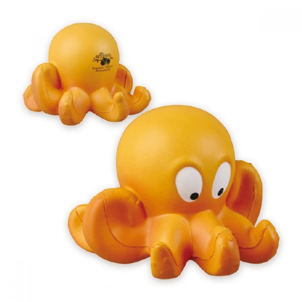 Logo Branded Octopus Stress Reliever