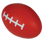 Red Football Squeezies Stress Reliever with Logo