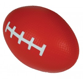 Red Football Squeezies Stress Reliever with Logo