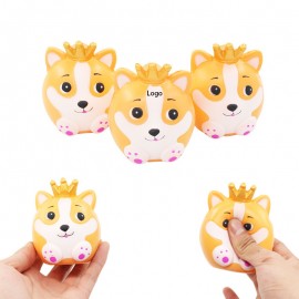 Squishy Dog Squeeze Toy Stress Reliever with Logo  Squishy Dog Squeeze Toy Stress Reliever with Logo