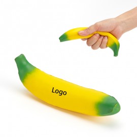 Customized Creative Banana Shape Squeeze Toy Stress Reliever