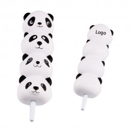 2 in 1 Squishy Pandas Ball Pen and Squeeze Toy with Logo