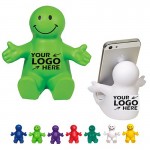 Smiley Face Guy Stress Reliever Phone Holders with Logo