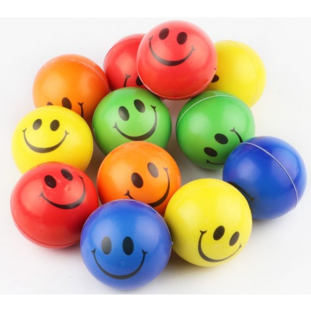 Smiley Face Stress Ball with Logo
