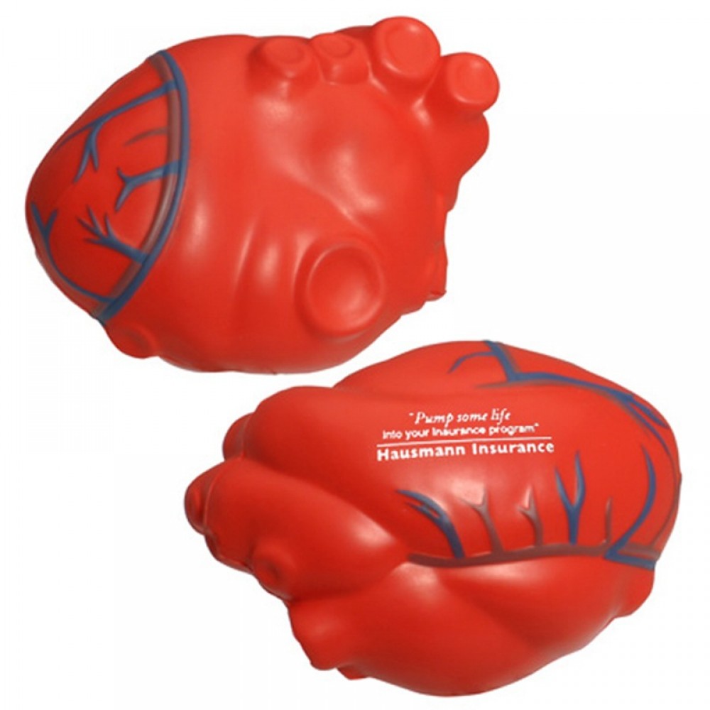 Custom Classic Body Organ Heart Shape Stress Reliever Toy with Logo