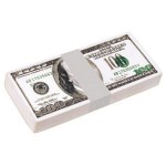 $100 Bill Stack Squeezies Stress Reliever with Logo