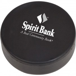 Hockey Puck Stress Reliever with Logo  Hockey Puck Stress Reliever with Logo