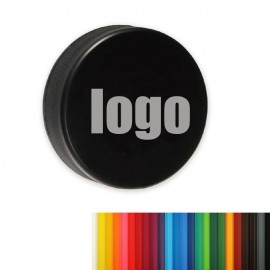 Hockey Puck Stress Reliever with Logo  Hockey Puck Stress Reliever with Logo