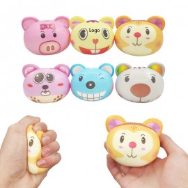 Cartoon Animal Squeeze Toy Stress Reliever with Logo