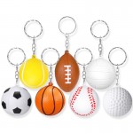 Sports Ball Stress Reliever Keychain with Logo