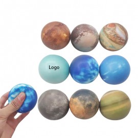 Mini Planet Squeeze Toy Stress Reliever with Logo  Mini Planet Squeeze Toy Stress Reliever with Logo