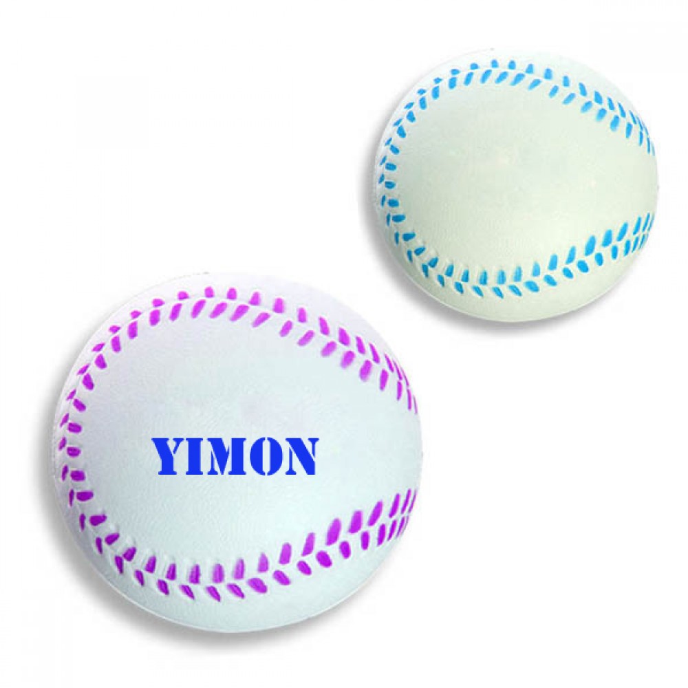 Baseball Shape Stress Reliever / Fun Toy Logo Branded