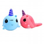 Promotional Squishy Narwhal Squeeze Toy Stress Reliever