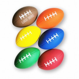 PU Rugby Shaped Pressure Ball Toy Ball with Logo