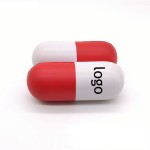 Capsule Shaped Stress Ball with Logo