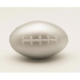 Customized Silver Football Squeezies Stress Reliever  Customized Silver Football Squeezies Stress Reliever