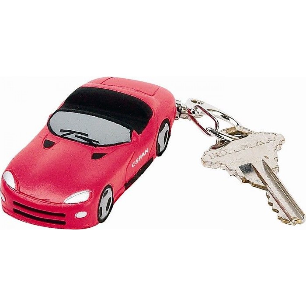 Promotional 3" 1:64 Dylan Lexi Sports Car Stress Reliever Keychain