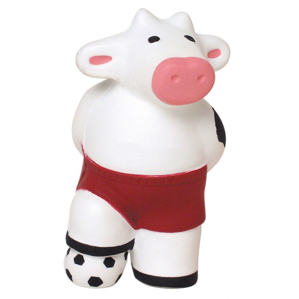Soccer Cow Squeezies Stress Reliever with Logo