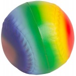 Rainbow Baseball Squeezies Stress Reliever with Logo
