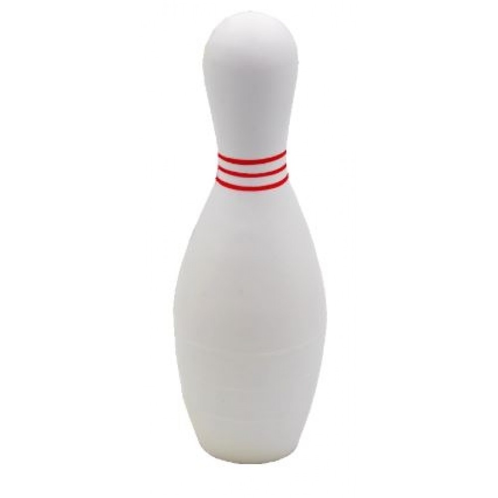 Logo Branded Bowling Pin Stress Reliever Squeeze Toy